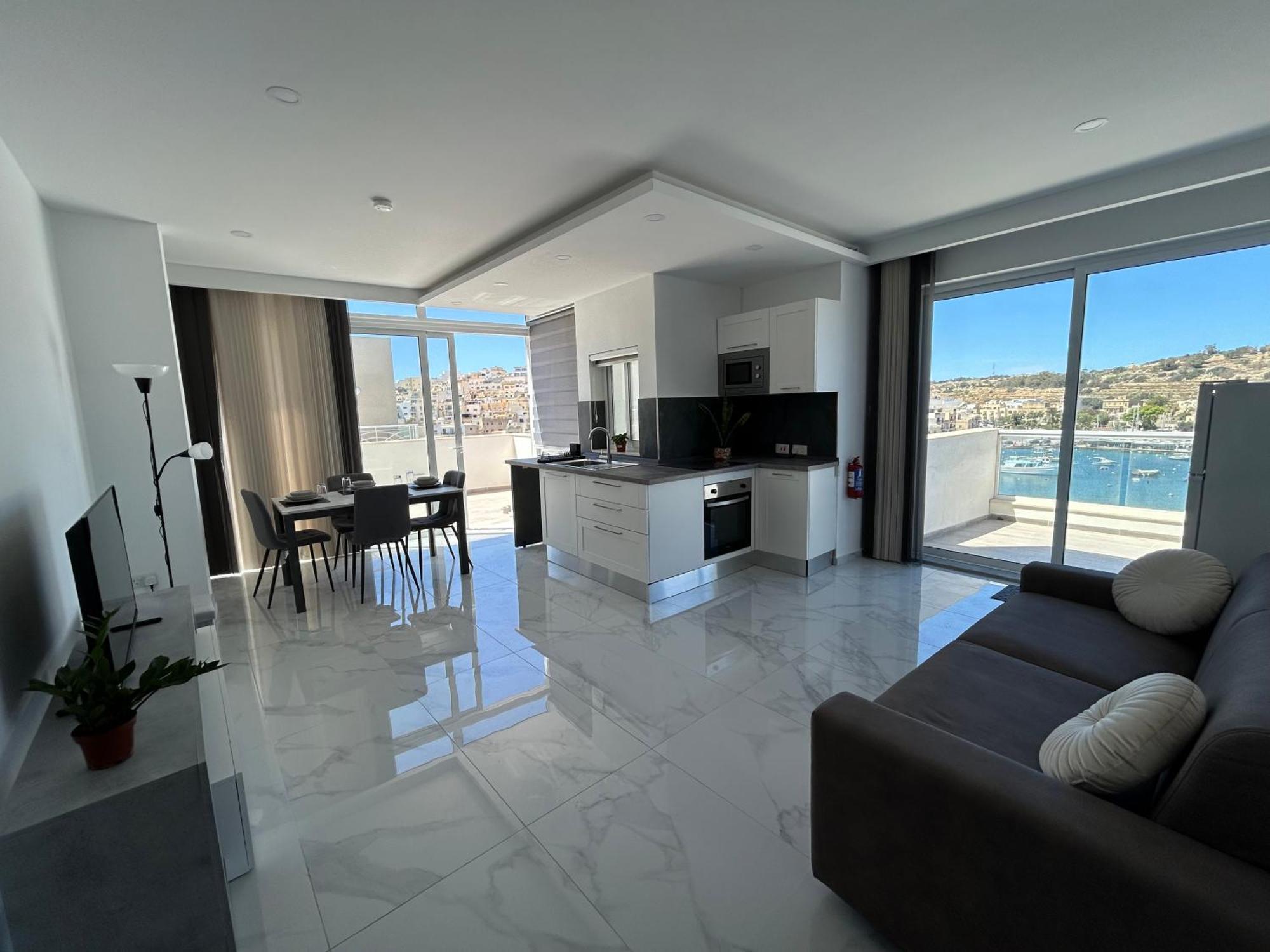 Seaview Setters Penthouse Marsaskala Apartment Exterior photo